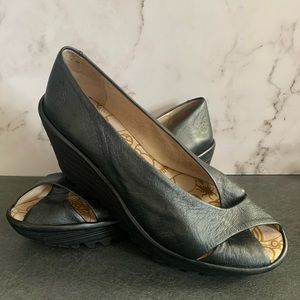 Fly London Peep Toe Platform Sandals